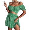Grass Green Floral