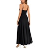 image:imageLYANER Womens Casual Summer Dress V Neck Ruffle Spaghetti Strap A Line Elegant Maxi SundressesBlack