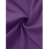 image:imageLYANER Womens Collar V Neck Button Slim Fitted Blouse Ribbed Knit Short Sleeve Shirt Going Out TopPurple