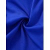 image:imageLYANER Womens Collar V Neck Button Slim Fitted Blouse Ribbed Knit Short Sleeve Shirt Going Out TopRoyal Blue
