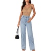 image:imageLYANER Womens Sexy Floral Lace Tops Scallop Strap Sleeveless See Through Sheer Tank Top Cami ShirtKhaki