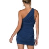 image:imageLYANER Womens Sexy One Shoulder Ruched Sleeveless Bodycon Mini Short DressNavy