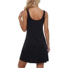 image:imageLYANER Womens Sleeveless Nightgown Sexy Soft Scoop Neck Sleepwear Loose Tank NightshirtBlack