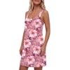 image:imageLYANER Womens Sleeveless Nightgown Sexy Soft Scoop Neck Sleepwear Loose Tank NightshirtFloral Print Pink