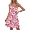 image:imageLYANER Womens Sleeveless Nightgown Sexy Soft Scoop Neck Sleepwear Loose Tank NightshirtFloral Print Pink