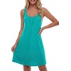 image:imageLYANER Womens Sleeveless Nightgown Sexy Soft Scoop Neck Sleepwear Loose Tank NightshirtTeal