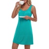 image:imageLYANER Womens Sleeveless Nightgown Sexy Soft Scoop Neck Sleepwear Loose Tank NightshirtTeal