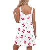 image:imageLYANER Womens Sleeveless Nightgown Sexy Soft Scoop Neck Sleepwear Loose Tank NightshirtWhite Print