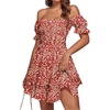 Red Floral Print
