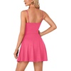 image:imageLYANER Womens Adjustable Spaghetti Straps Mini Dress Backless A Line Flowy Fit and Flare Cami Slip Short DressesRose