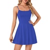 image:imageLYANER Womens Adjustable Spaghetti Straps Mini Dress Backless A Line Flowy Fit and Flare Cami Slip Short DressesRoyal Blue