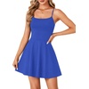 image:imageLYANER Womens Adjustable Spaghetti Straps Mini Dress Backless A Line Flowy Fit and Flare Cami Slip Short DressesRoyal Blue