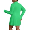 image:imageLYANER Womens Button Down Shirt Dress Collared Long Sleeve Sexy Tops Slit Hem Long ShirtsGrass Green