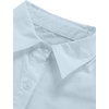 image:imageLYANER Womens Casual Shirt Dress Collar V Neck Button Down Loose Long Sleeve Mini DressesBaby Blue