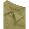 image:imageLYANER Womens Casual Shirt Dress Collar V Neck Button Down Loose Long Sleeve Mini DressesBean Green