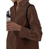 image:imageLYANER Womens Casual Shirt Dress Collar V Neck Button Down Loose Long Sleeve Mini DressesDark Brown