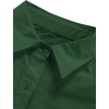 image:imageLYANER Womens Casual Shirt Dress Collar V Neck Button Down Loose Long Sleeve Mini DressesDark Green