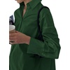 image:imageLYANER Womens Casual Shirt Dress Collar V Neck Button Down Loose Long Sleeve Mini DressesDark Green