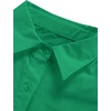 image:imageLYANER Womens Casual Shirt Dress Collar V Neck Button Down Loose Long Sleeve Mini DressesGreen