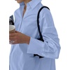 image:imageLYANER Womens Casual Shirt Dress Collar V Neck Button Down Loose Long Sleeve Mini DressesLight Blue