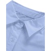 image:imageLYANER Womens Casual Shirt Dress Collar V Neck Button Down Loose Long Sleeve Mini DressesLight Blue