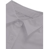 image:imageLYANER Womens Casual Shirt Dress Collar V Neck Button Down Loose Long Sleeve Mini DressesLight Gray