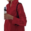 image:imageLYANER Womens Casual Shirt Dress Collar V Neck Button Down Loose Long Sleeve Mini DressesLight Pure Deep Red