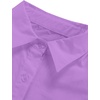 image:imageLYANER Womens Casual Shirt Dress Collar V Neck Button Down Loose Long Sleeve Mini DressesLilac