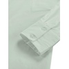 image:imageLYANER Womens Casual Shirt Dress Collar V Neck Button Down Loose Long Sleeve Mini DressesPure Light Green