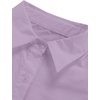 image:imageLYANER Womens Casual Shirt Dress Collar V Neck Button Down Loose Long Sleeve Mini DressesSolid Purple