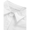 image:imageLYANER Womens Casual Shirt Dress Collar V Neck Button Down Loose Long Sleeve Mini DressesWhite