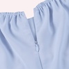 image:imageLYANER Womens Off Shoulder Wrap Ruffle Puff Short Sleeve Ruched Tie Back DressLight Blue
