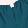 image:imageLYANER Womens Off Shoulder Wrap Ruffle Puff Short Sleeve Ruched Tie Back DressTeal Blue