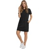 image:imageLYANER Womens Round Neck Short Sleeve Casual Mini T Shirt Dress with PocketBlack