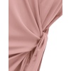 image:imageLYANER Womens Spaghetti Strap V Neck Wrap Self Tie Backless Sexy Mini DressLight Pink