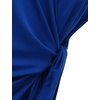 image:imageLYANER Womens Spaghetti Strap V Neck Wrap Self Tie Backless Sexy Mini DressRoyal Blue