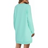 image:imageLYANER Womens Sweatshirt Dress Crewneck Long Sleeve Loose Fit Mini Sweat Shirt Dress with PocketsSolid Mint Green