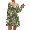 Floral Dark Green