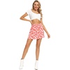 image:imageLYANER Womens Satin Silky Mini Skirt Elastic High Waisted Side Zipper A Line Flowy Short SkirtsPink