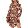 Caramel Zebra Print