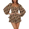Brown Printed