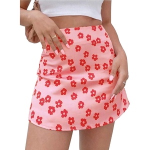 image:imageLYANER Womens Satin Silky Mini Skirt Elastic High Waisted Side Zipper A Line Flowy Short SkirtsPink