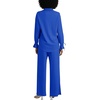 image:imageLYANER Womens 2 Piece Outfits Button Down Long Sleeve Shirt and Wide Leg Pants SetRoyal Blue
