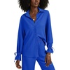 image:imageLYANER Womens 2 Piece Outfits Button Down Long Sleeve Shirt and Wide Leg Pants SetRoyal Blue