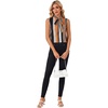 image:imageLYANER Womens Bow Tie Mock Neck Blouse Sleeveless Business Casual Tank Shirt Dressy Work TopsPolka Dot Stripes