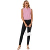 image:imageLYANER Womens Bow Tie Mock Neck Blouse Sleeveless Business Casual Tank Shirt Dressy Work TopsPure Pink