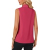 image:imageLYANER Womens Bow Tie Mock Neck Blouse Sleeveless Business Casual Tank Shirt Dressy Work TopsRose