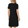 image:imageLYANER Womens Eyelet Lace Round Neck Short Sleeve A Line Casual Shift Midi Dress with PocketsBlack