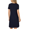 image:imageLYANER Womens Eyelet Lace Round Neck Short Sleeve A Line Casual Shift Midi Dress with PocketsDark Blue