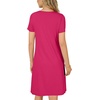 image:imageLYANER Womens Eyelet Lace Round Neck Short Sleeve A Line Casual Shift Midi Dress with PocketsDark Rose Red